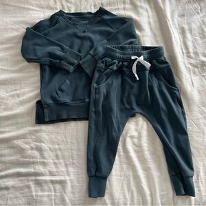 Little Bipsy Blue Sweatshirt and Jogger Set